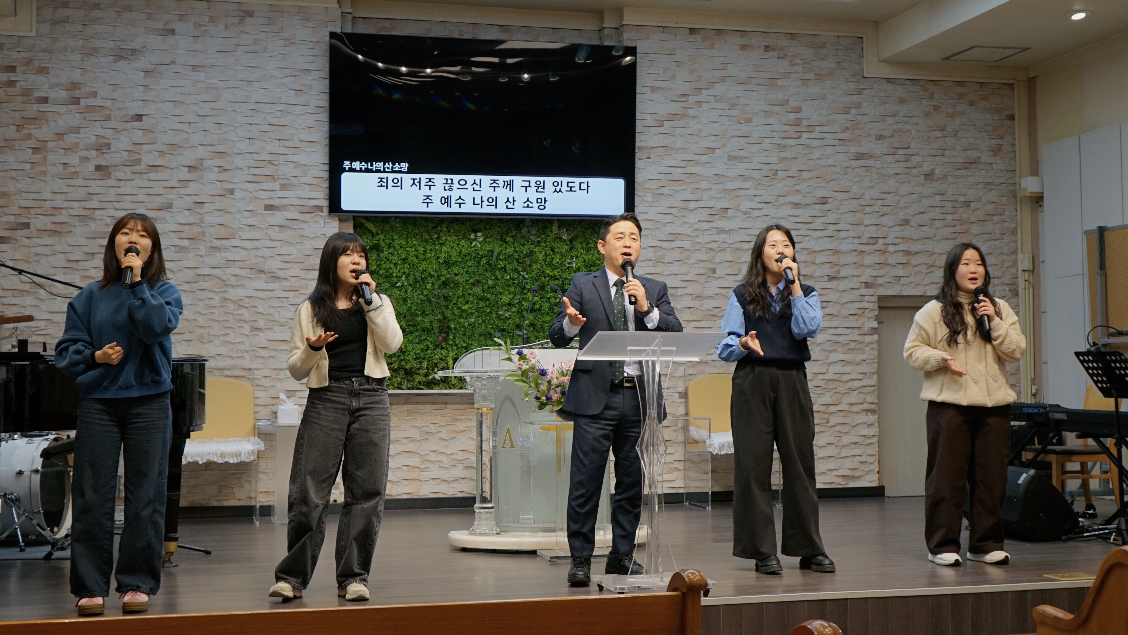 예인교회 찬양팀 모습